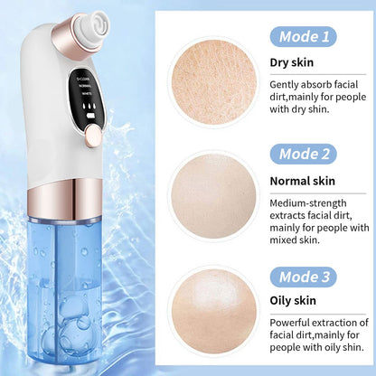 Facial Cleansing Device & Blackhead Remover | Mini Hydra Facial Device