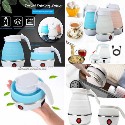 Silicone Foldable Portable| Travel Electric Kettle for Umraha, Camping, Office & Home