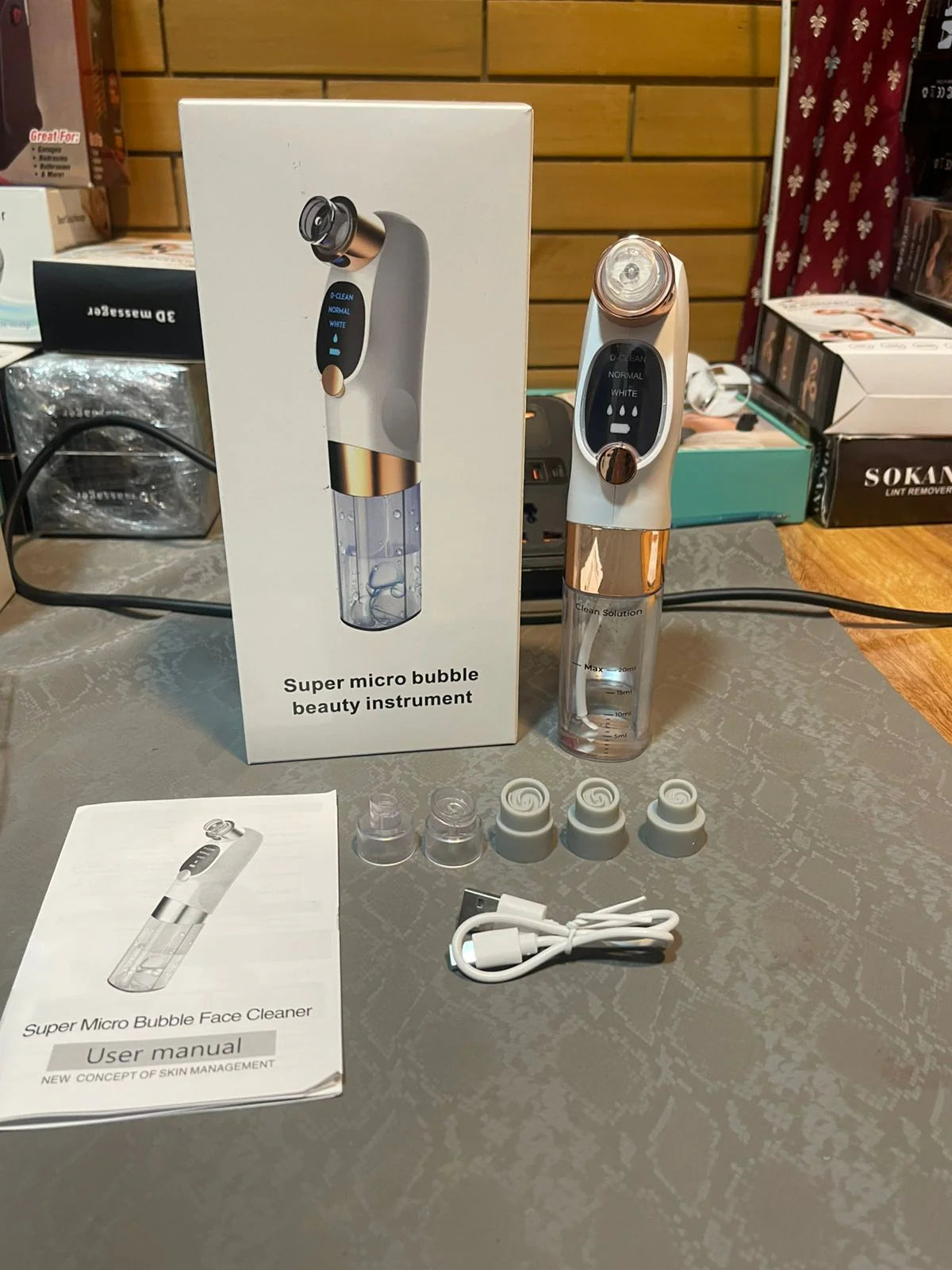 Facial Cleansing Device & Blackhead Remover | Mini Hydra Facial Device