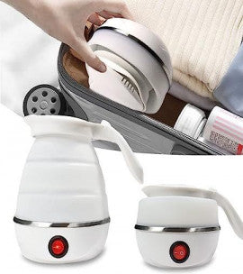 Silicone Foldable Portable| Travel Electric Kettle for Umraha, Camping, Office & Home